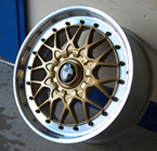 BMW 17" split rim alloy wheel gold and polished
