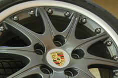 18" GT3 style BBs Porsche split rim grey / silver